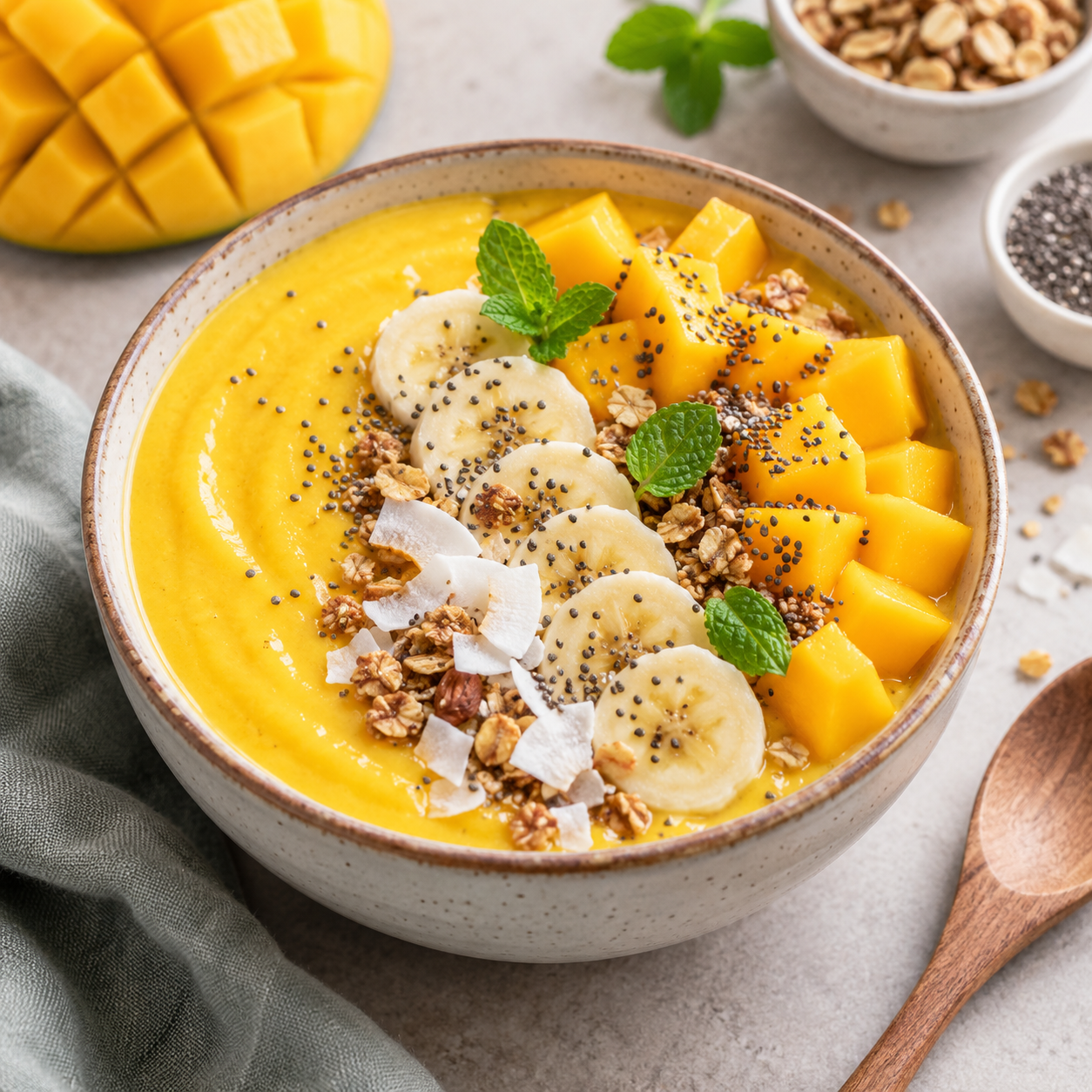 Mango smoothie bowl